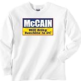 McCain Will Bring Sunshine to DC - Republican Crew Neck Sweatshirt