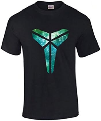 Mens Los Angeles Lakers Kobe Bryant Black Mamba Short Sleeves T Shirt Black Star