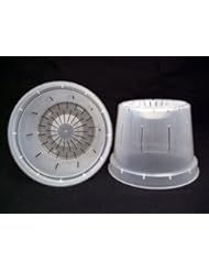 Slotted Clear Orchid Pots - 6" - 6 Pack