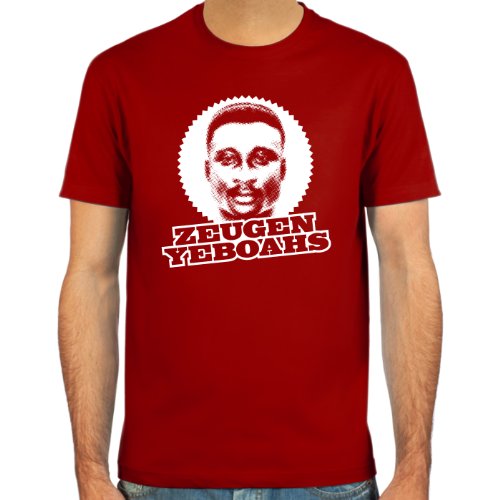 T-Shirt Anthony “Tony” Yeboah ::: Farbauswahl: skyblue, sand, deepred, schwarz, oliv oder navy ::: Größen: S-XL ::: Fußball-Kult