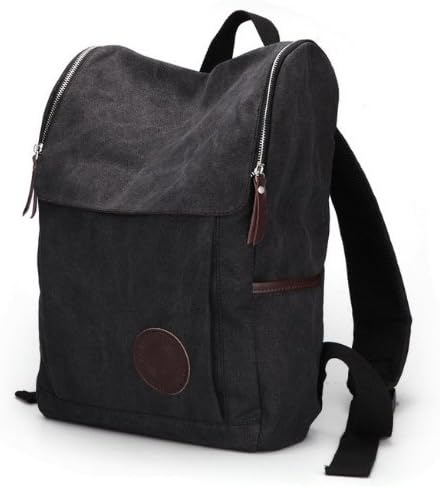 Muze "Lincoln Avenue" Men's All-purpose Canvas Backpack - Black Grey