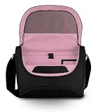 13 MacBook bag LA besace Black Addict , Light Pink