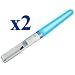 2 LIGHT SABER LIGHTSABER FOR Wii LEGO STAR WARS GAME