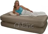 Intex Comfort Airflow Twin Airbed Nylon Flocked Airbed Set by Intex