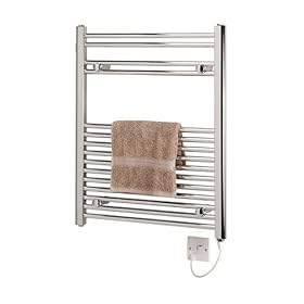 MICROMARK 15 BAR STRAIGHT CHROME ELECTRIC TOWEL RAIL 300 WATT