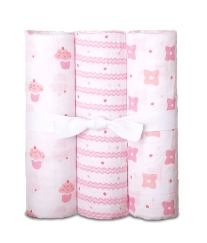 Luna Lullaby Soothing Swaddle Blanket - Gimme Sugar 3 pack