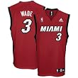 adidas Miami Heat #3 Dwyane Wade Red Replica Basketball Jersey