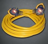 50' 10/3 STW Pro Grip 30A RV Extension Cord Yellow