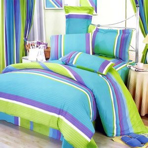Blancho Bedding - [Rhythm of Life] 100% Cotton 2PC Mini Comforter Cover/Duvet Cover Set (Twin Size)