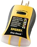 Sperry Instruments HGT6120 Stop Shock GFCI Circuit Tester with Ground Analyzer