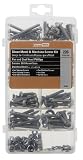 Crown Bolt 31342 226-Piece Pan and Oval-Head Phillips Stainless Steel Sheet Metal and Machine Screw Kit
