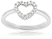 Jewelry : 14k Choice of White or Yellow Gold Diamond Heart Ring (1/8 cttw, H-I Color, I1 Clarity)