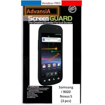 3 FILMS PROTECTION ECRAN SAMSUNG i9020 Nexus S [Appareils électroniques]