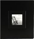 Pinnacle Frames and Accents Black Magnetic 100-Page Ring Bound Photo Album with Frame Front