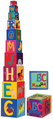 ABC Building Blocks & Board Book Set
