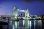 Tower Bridge (London, Lights) Art Poster Print - 24x36 Poster Print, 36x24