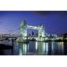 Tower Bridge (London, Lights) Art Poster Print - 24x36 Poster Print, 36x24