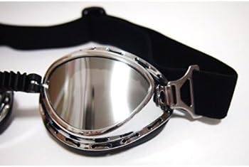 Lightweight multi-purpose goggles bike with storage case as Sabage Cosplay fashion items (Silver)