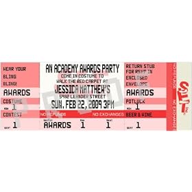 Hollywood Event Ticket Invitation