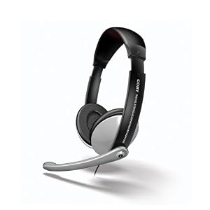 Coby Multimedia Digital Stereo Headphones with Boom Microphone CVM361 (Black)