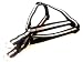 Small Reflective Black Dog Harness - Nylon Webbing: 5/8 wide, Adjusts 15 - 21.