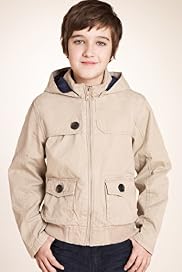 Pure Cotton Hooded Gun Flap Bomber Jacket