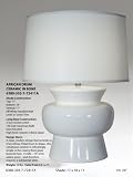 African Drum Ceramic Table Lamp and Shade