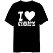 I Love Gymnasts Sports Mens T-Shirt (Black, Sizes X-Small - XXX-Large)
