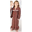 Sun Kidz Christmas Plaid Sleepwear Gown