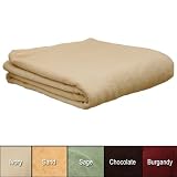 Microplush Solid Thermal Throw Blanket-IVORY
