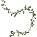 6' HOLLY LEAVES & BERRIES GARLAND CHRISTMAS HOLIDAY 6v