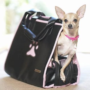 Pet Fashion Bag (Black and Pink) NEW
