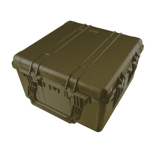 Pelican 1640 Watertight Hard Case with Cubed Foam Interior  &  4 Wheels - Desert Tan