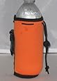Water Bottle Koozie 2 Pack with Drawstring & Clip, Orange