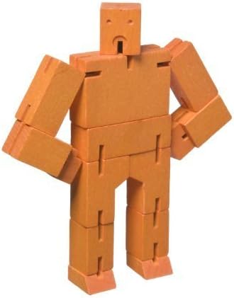Micro Cubebot Brain Teaser Puzzle, Orange by Areaware