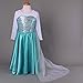 Pettigirl Little Girls' Snowflakes Cosplay Dress with Necklace and Bracelet Decoration 5Y Light Green