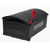 Home Impressions MB525B Large Black Rural Mailbox
