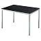 Vernicia Dining Table - Black/ Chrome