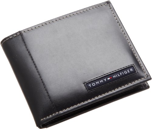 Tommy Hilfiger Mens Cambridge Passcase, Black, One Size