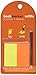 Everyday Innovations Bookmarker Refills, 100 Self Stick Transparent Flags , Orange And Yellow, 2 Pen Refills (BM2)