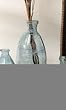 Recycled Glass Organic Vase 20", Blue Painted Alabaster Recycled Glass Organic Vase 20", Blue Painted Alabaster