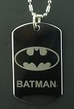 Batman logo Dog Tag Pendant Necklace