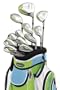 Adams Golf A3OS 13 Piece Ladies Intergrated Sets (1,3, & 5 Wood, 4-9 Hybrids, PW, GW, SW, & Mallet Putter)