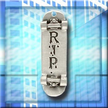 R.I.P. Skateboard Charm on a 30