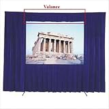 Fast-Fold Velour Drapery Valence For Screen Size: 50 x 50, Fabric Color: Blue