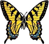 2.25 Black & Yellow Swallowtail Butterfly Animal Patch