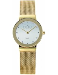 Skagen Womens Gold Tone Mesh Band Watch #358SGGD