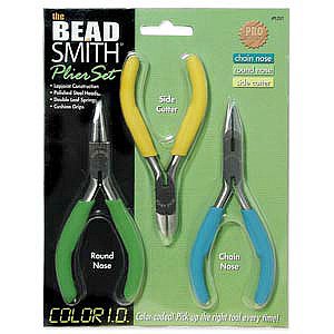 3 - Piece Color I.D. Plier Set for Beading & 