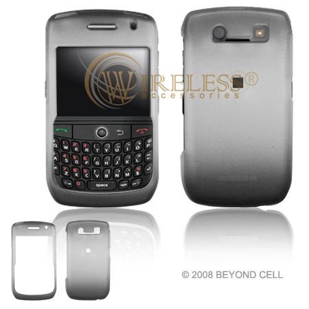 Blackberry Curve 8900 Javelin Cell Phone 2 Tone Ice Black Protective Case Faceplate Cover