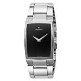 MOVADO Watch:Movado Men's 606305 New Eliro Stainless-Steel Bracelet Black Dial Watch